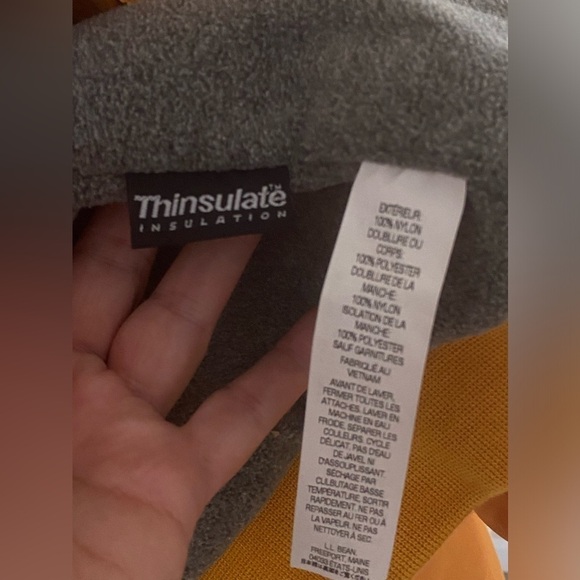 L L Bean Fleece Lined Full zip Bomber jacket size XLT, Thinsulate 205107… - Picture 3 of 7